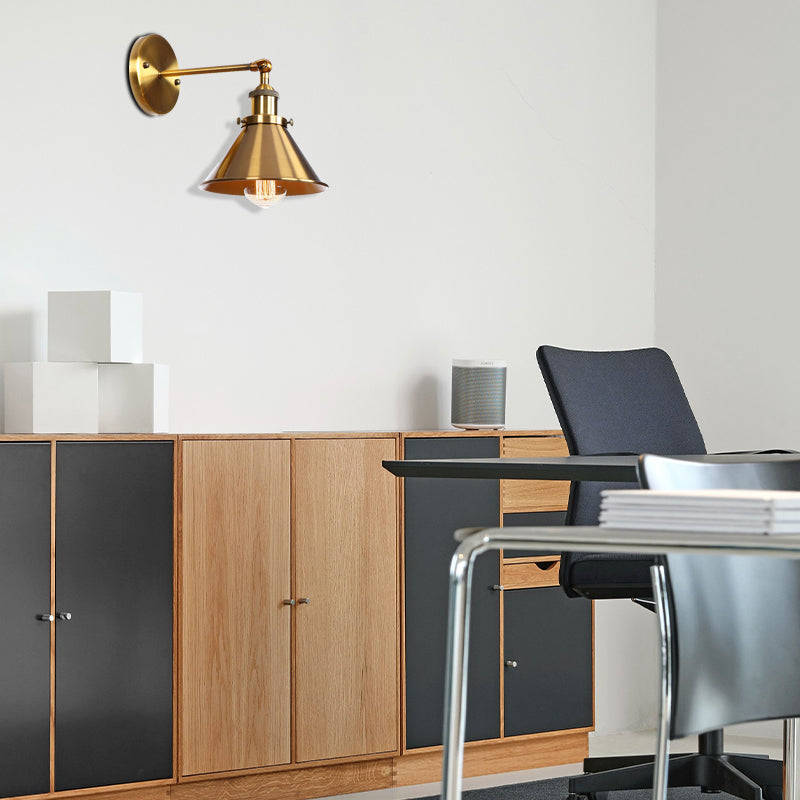 Marcello Industrie LED Wandlampen Zilver Zwart Goud Metaal Eetkamer
