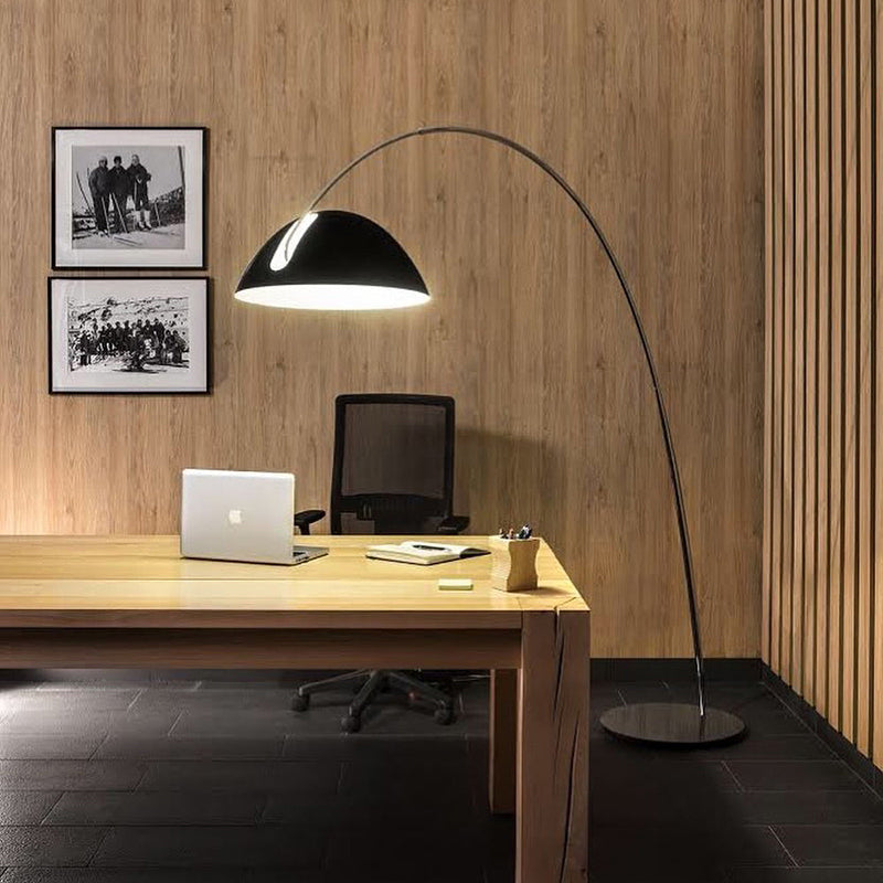 Elio Ronde Moderne LED Vloerlampen Zwart Metaal Eetkamer Slaapkamer