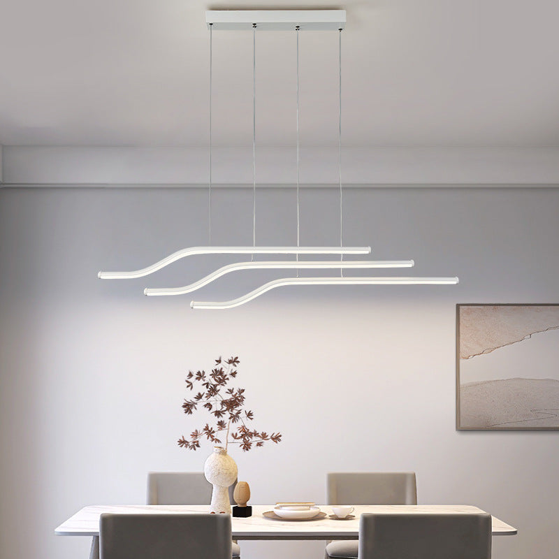 Louise Design Moderne LED Hanglampen Zwart Wit Metaal Silicagel Slaapkamer