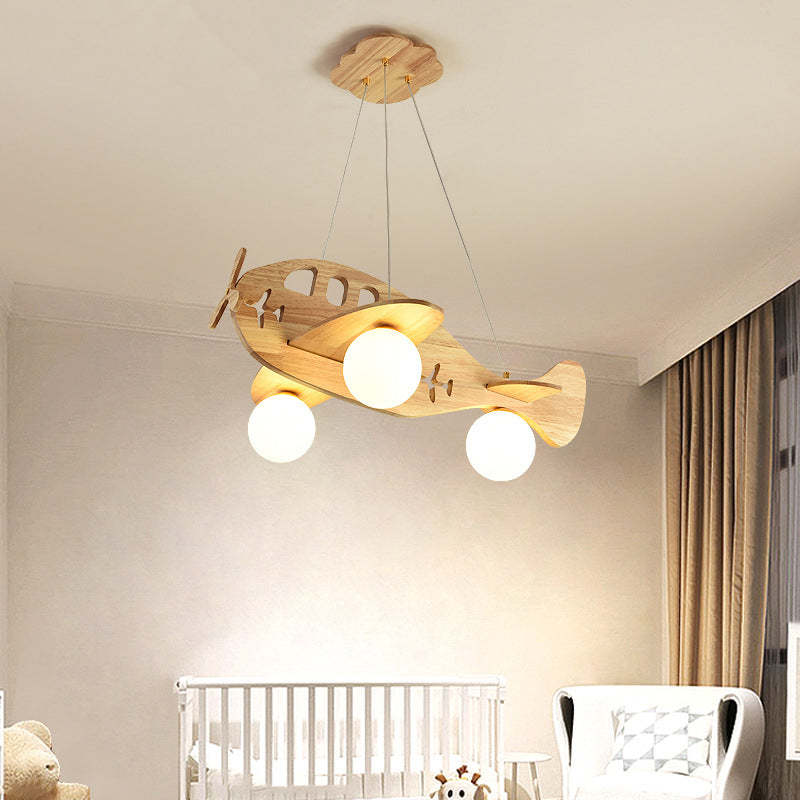 Minori Kleine LED Hanglampen Metaal Hout Slaapkamer Woonkamer