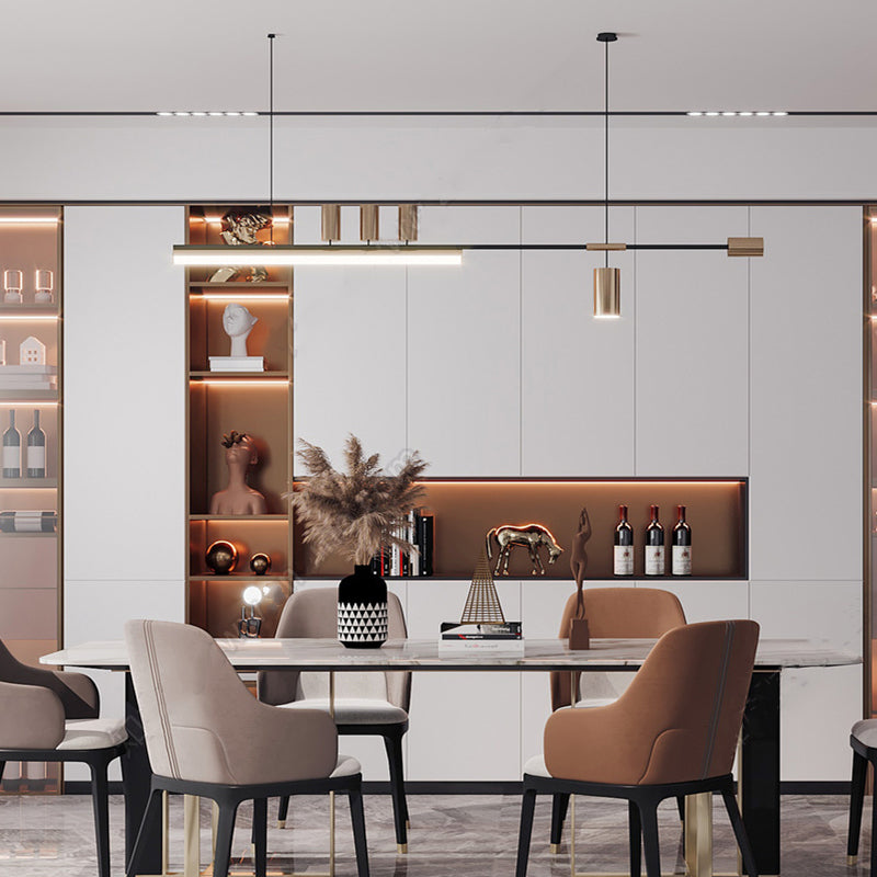 Edge Industriele LED Hanglamp Metaal Acryl Woonkamer Eettafel