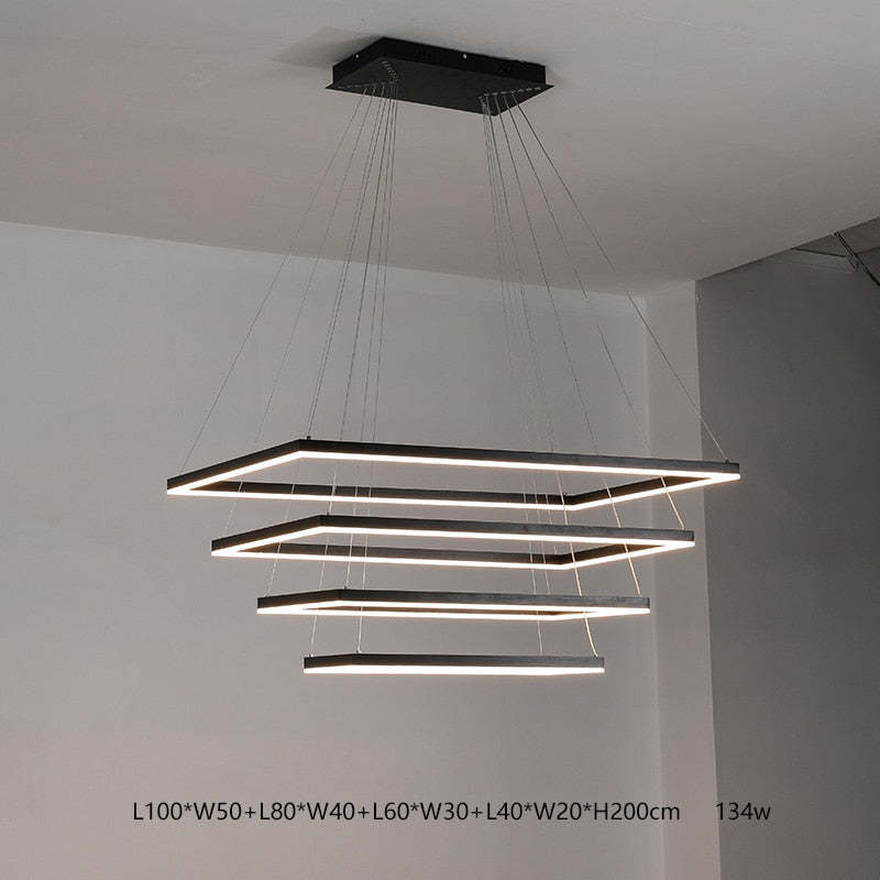 Orsini Design LED Hanglampen Zwart Wit Metaal Eetkamer Slaapkamer