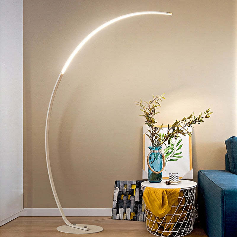 Modern Industriele LED Vloerlamp Wit/Zwart Slaap/Woonkamer Metaal&Silicium