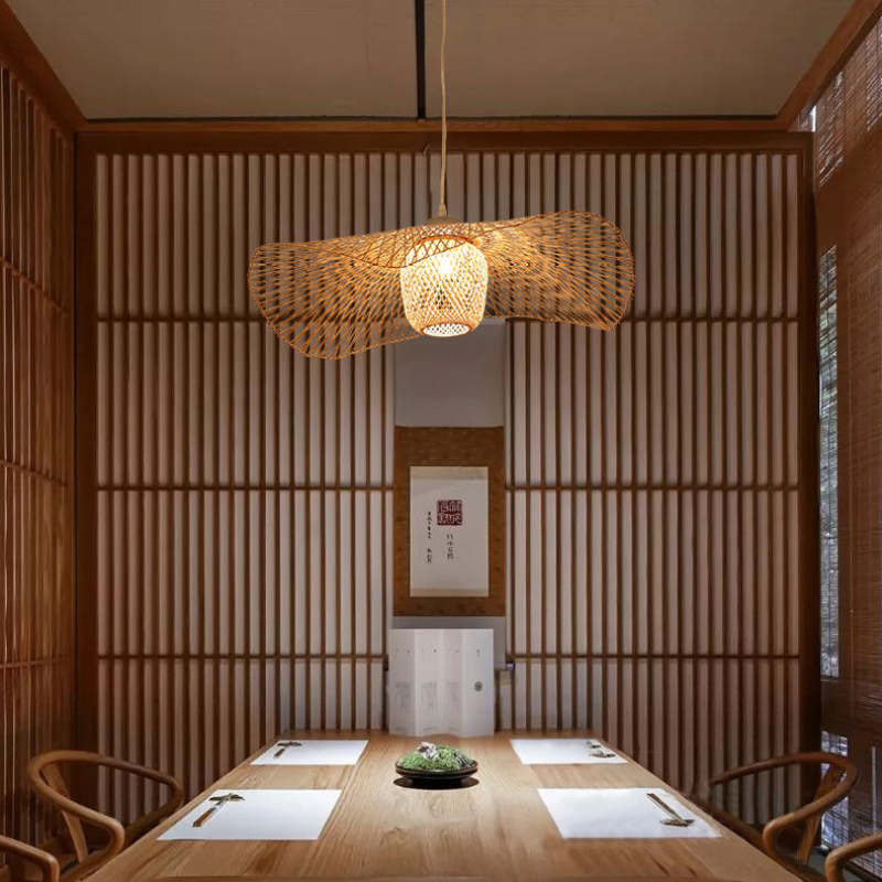 Muto Moderne Hanglampen Hout Metaal Rattan Woonkamer Slaapkamer