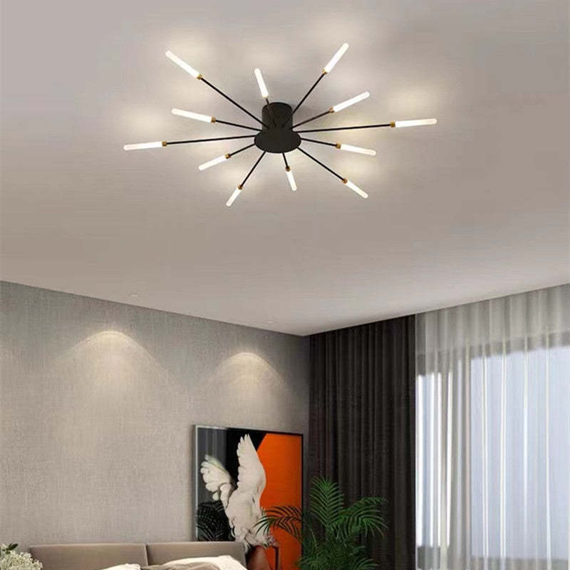 Lowry Grote LED Plafondlampen Wit Metaal Woonkamer Slaapkamer Hotel