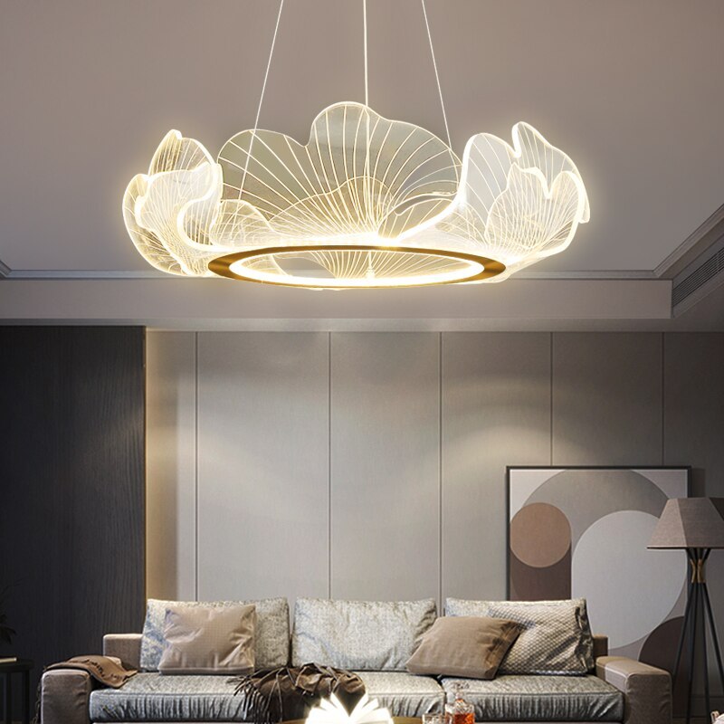 Marilyn Modern Florid LED Hanglamp Transparant Metaal/Acryl Slaapkamer/Woonkamer/Eetkamer