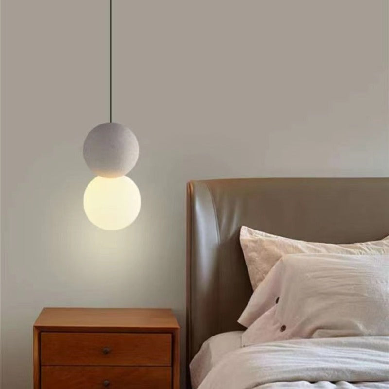 Byers Modern LED Hanglampen Zwart Glazen Bollen Metaal Slaapkamer