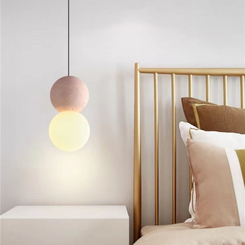 Byers Modern LED Hanglampen Zwart Glazen Bollen Metaal Slaapkamer