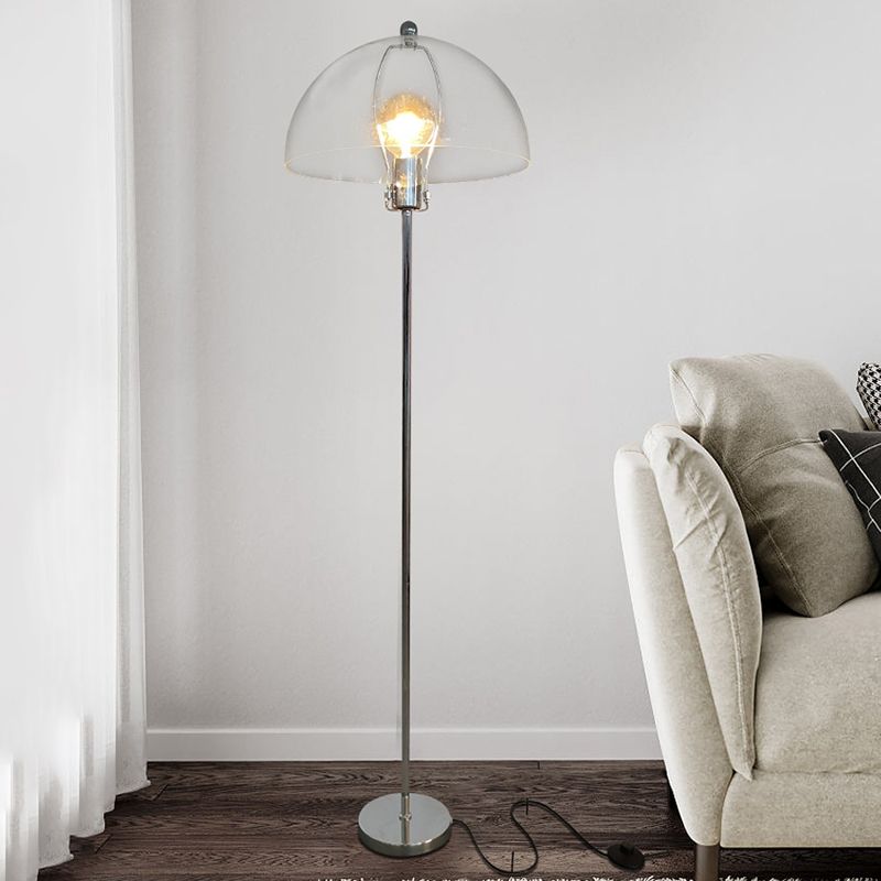 Levy Modern Bruin Glas Metaal LED Vloerlampen Slaapkamer Woonkamer