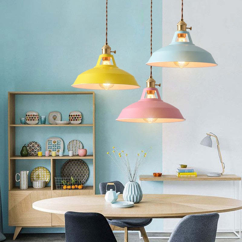 Morandi Moderne LED Hanglamp Metaal Kleurrijke Slaap/Eet/Woonkamer
