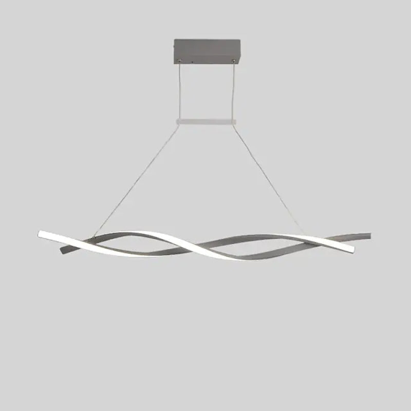 Louise Moderne LED Hanglampen Zwart Grijs Metaal Silica Gel Eetkamer