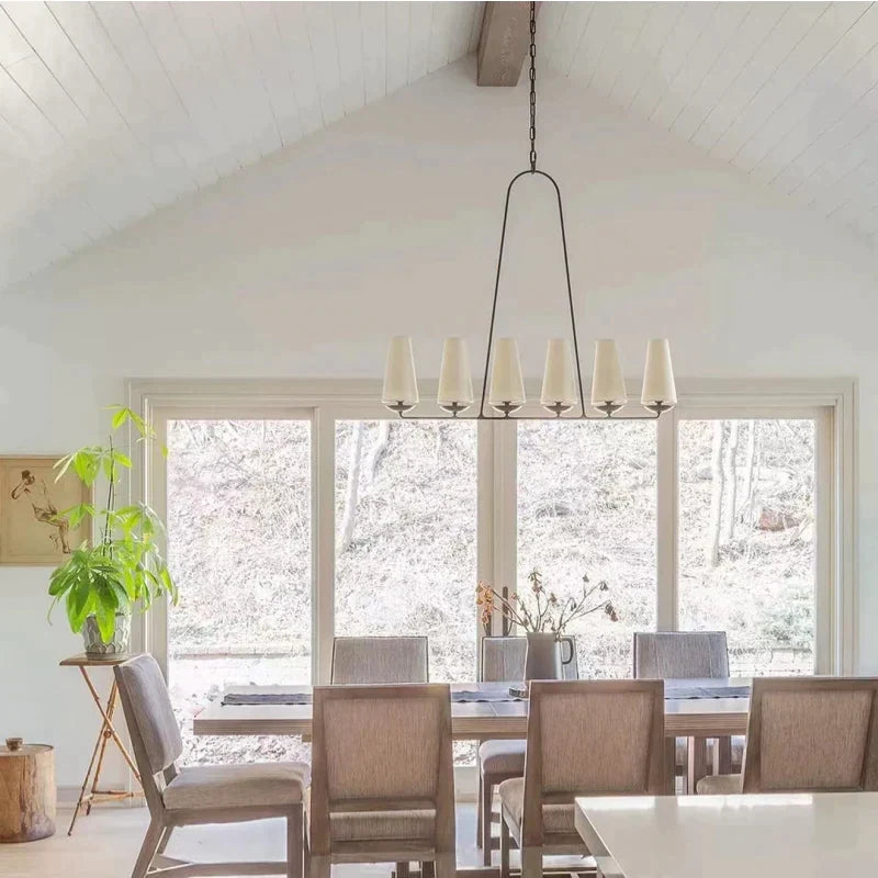 Hugo Design LED Kroonluchter Wit Zwart Metaal Slaap/Woon/Keuken
