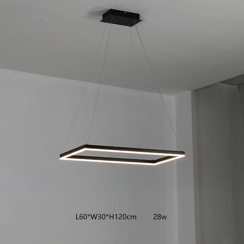Orsini Design LED Hanglampen Zwart Wit Metaal Eetkamer Slaapkamer