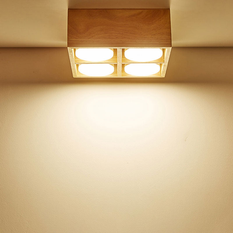 Ozawa Plafondlampen Geen hoofdlicht, Hout