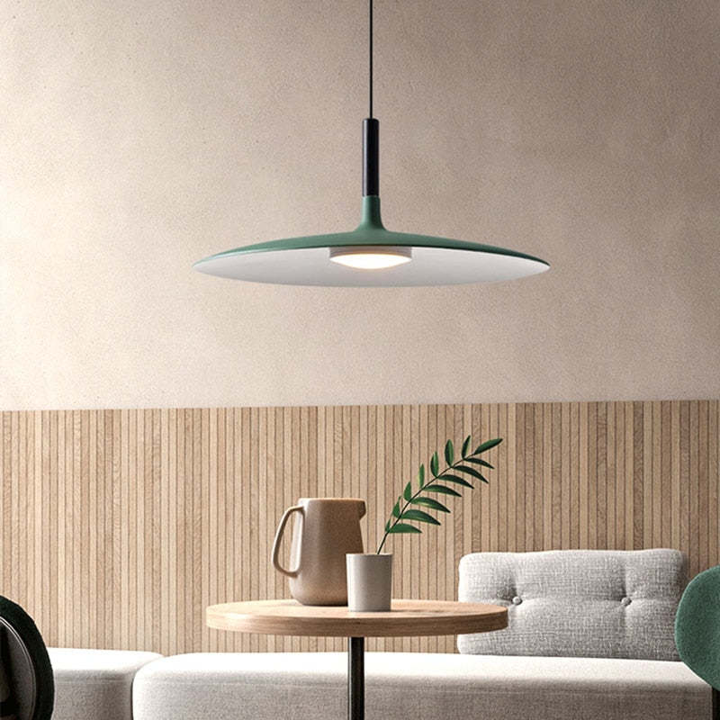 Morandi Moderne LED Hanglampen Wit Metaal Woonkamer Eetkamer Pan