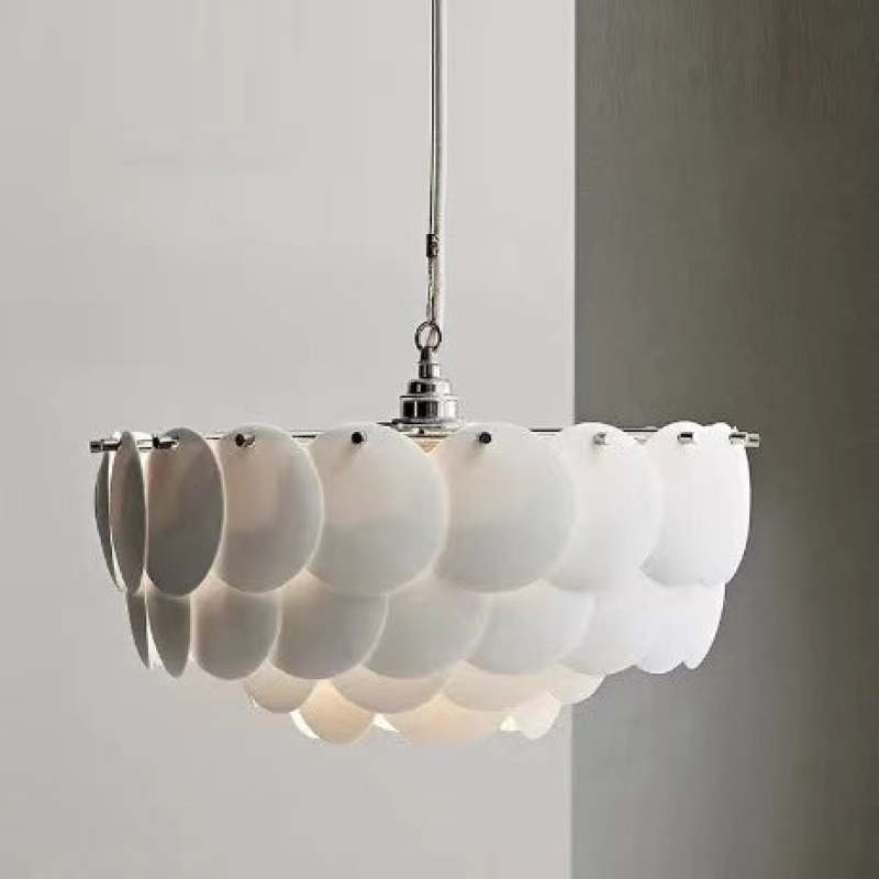 Lottie Moderne Art LED Kroonluchter Wit Metaal Keramisch Slaapkamer