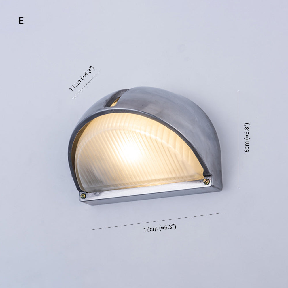 Orr Moderne Design LED Wandlamp Geometrisch Metaal/Glas Zilver Buiten Binnenplaats/Omheining/Balkon