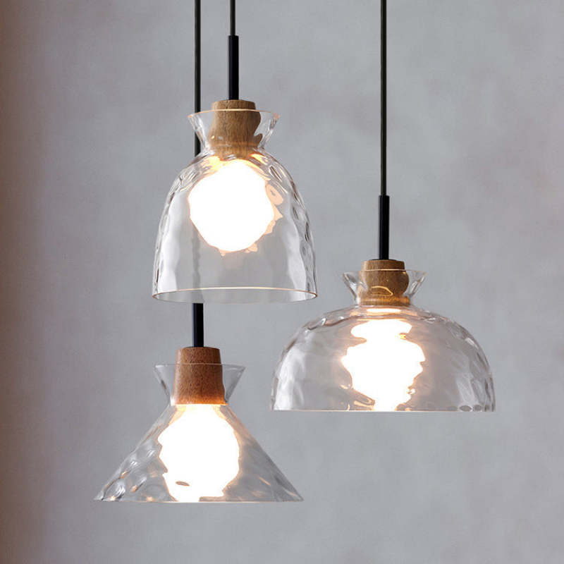 Levy Moderne Hanglampen Helder Metaal Glas Slaapkamer Woonkamer