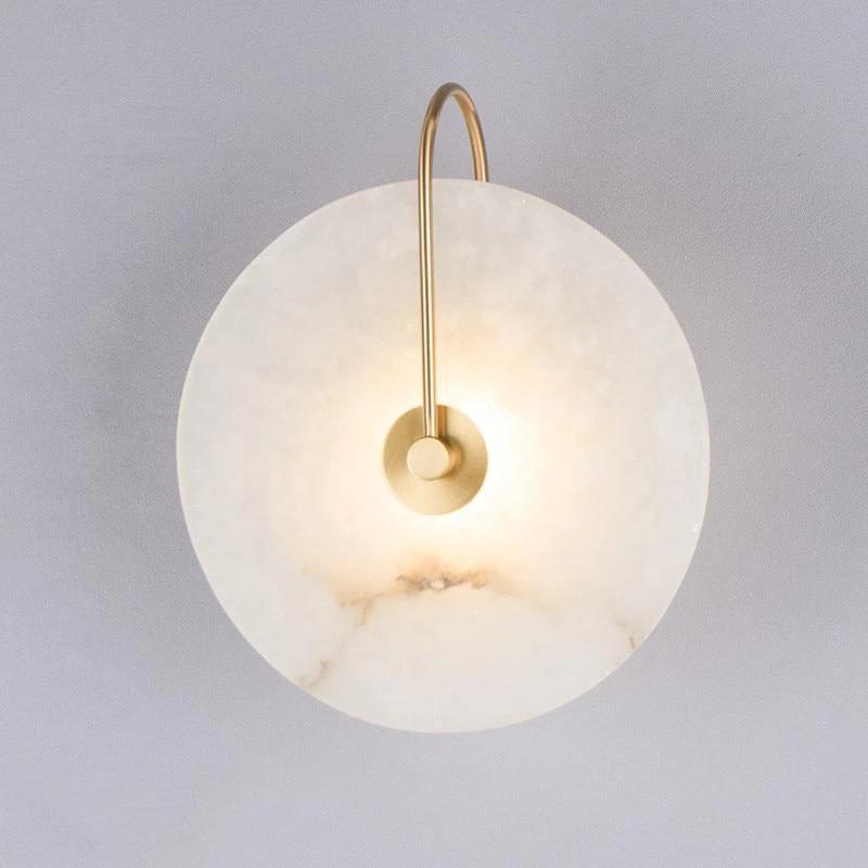 Jade Design Ronde LED Wandlamp Goud/Zwart Metaal/Kunstmatige Marmer Slaap/Woonkamer