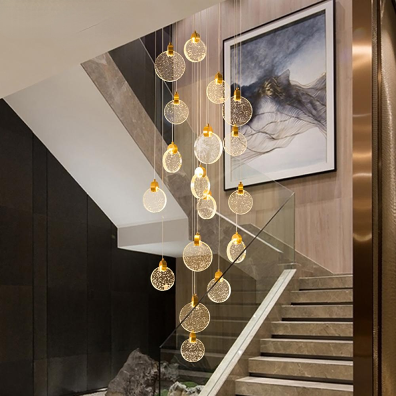 Marylin Moderne LED Hanglampen Wit/Goud Metaal/Crystal Woonkamer