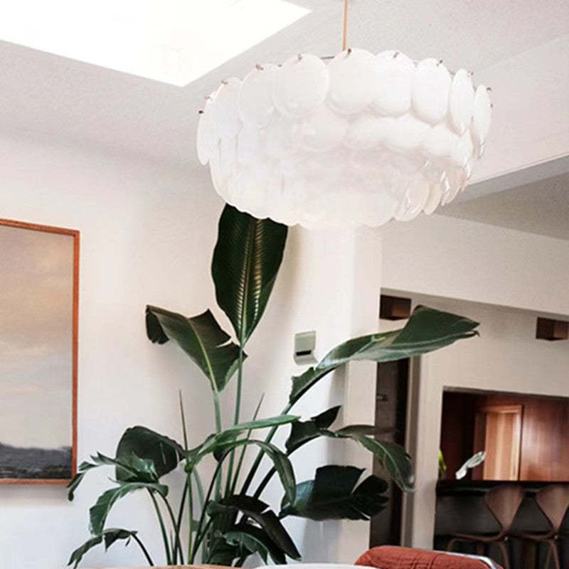 Lottie Moderne Art LED Kroonluchter Wit Metaal Keramisch Slaapkamer