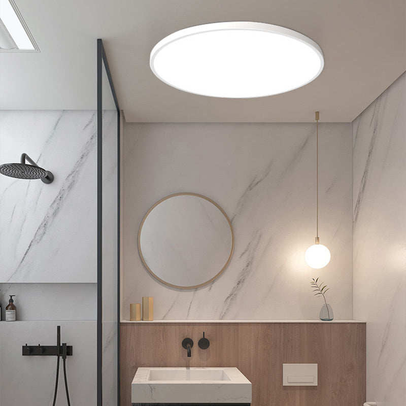 Quinn Moderne Round LED Plafondlampen Wit Zwart Metaal Eetkamer