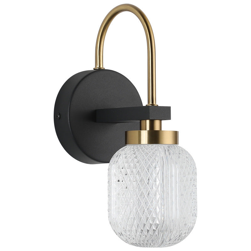 Orsini Vintage Kleine LED Wandlampen Wit Metaal Slaapkamer Woonkamer