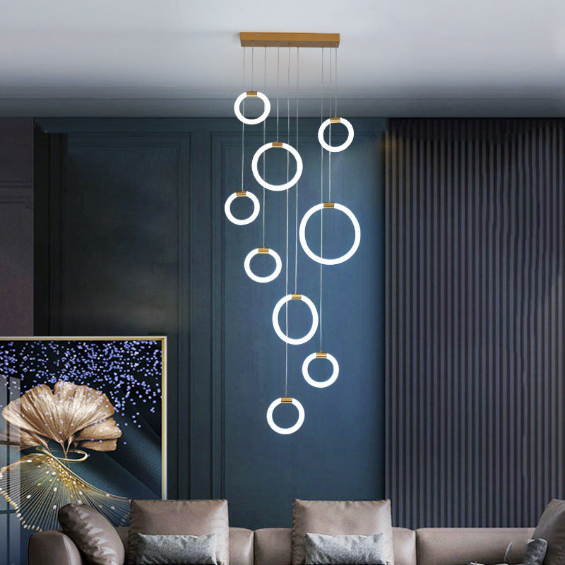 Jibril Moderne Ronde LED Hanglamp Metaal/Acryl Woonkamer/Slaapkamer