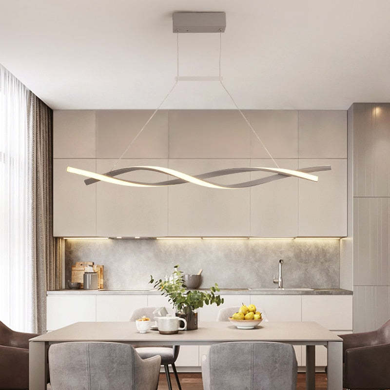 Louise Moderne Design LED Hanglampen Zwart Metaal Eetkamer Woonkamer