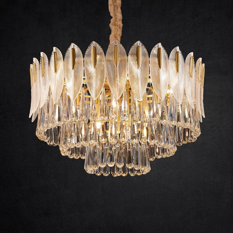 Marilyn Luxe Veerkracht Kroonluchter Metaal Kristal Woonkamer Eetkamer