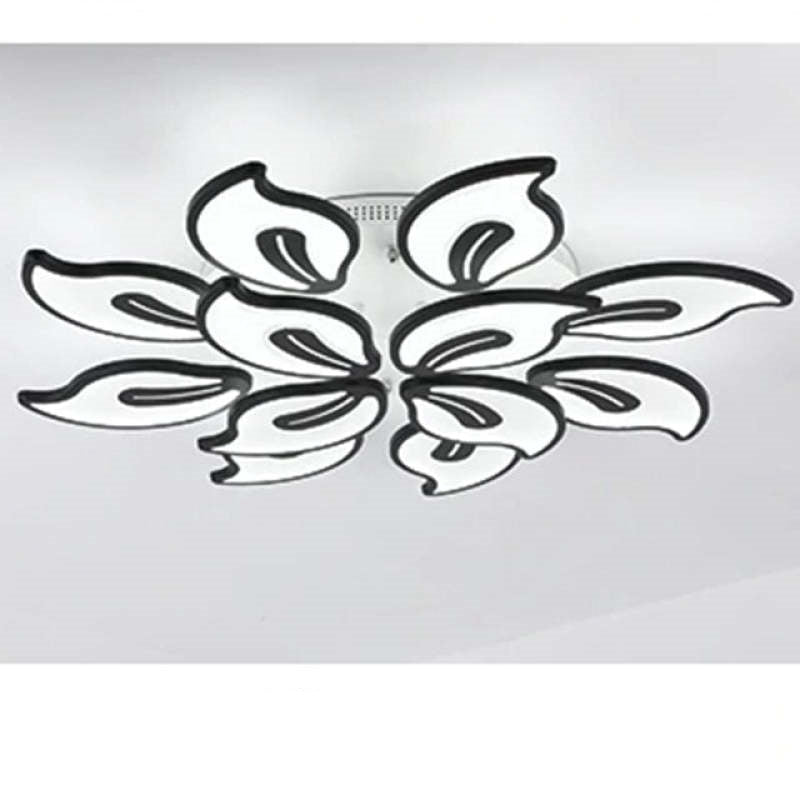 Hana Design Bloemvorm LED Plafondlamp Metaal/Acryl Wit/Zwart Woon/Slaapkamer