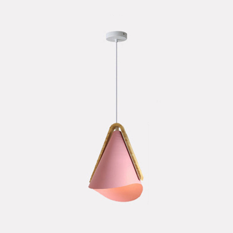 Morandi Moderne LED Hanglampen Roze/Groen/Geel Metaal/Hout Eetkamer