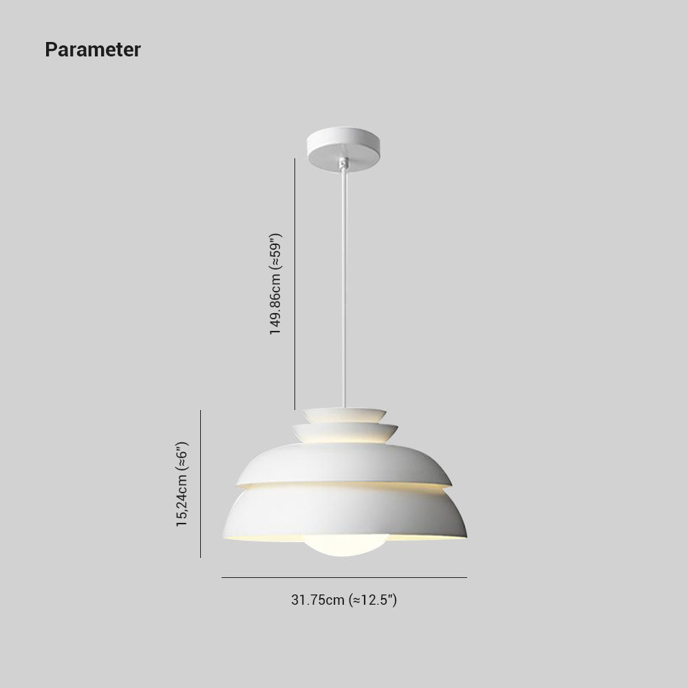 Morandi Moderne Ronde LED Hanglamp Wit Metaal Eetkamer Woonkamer