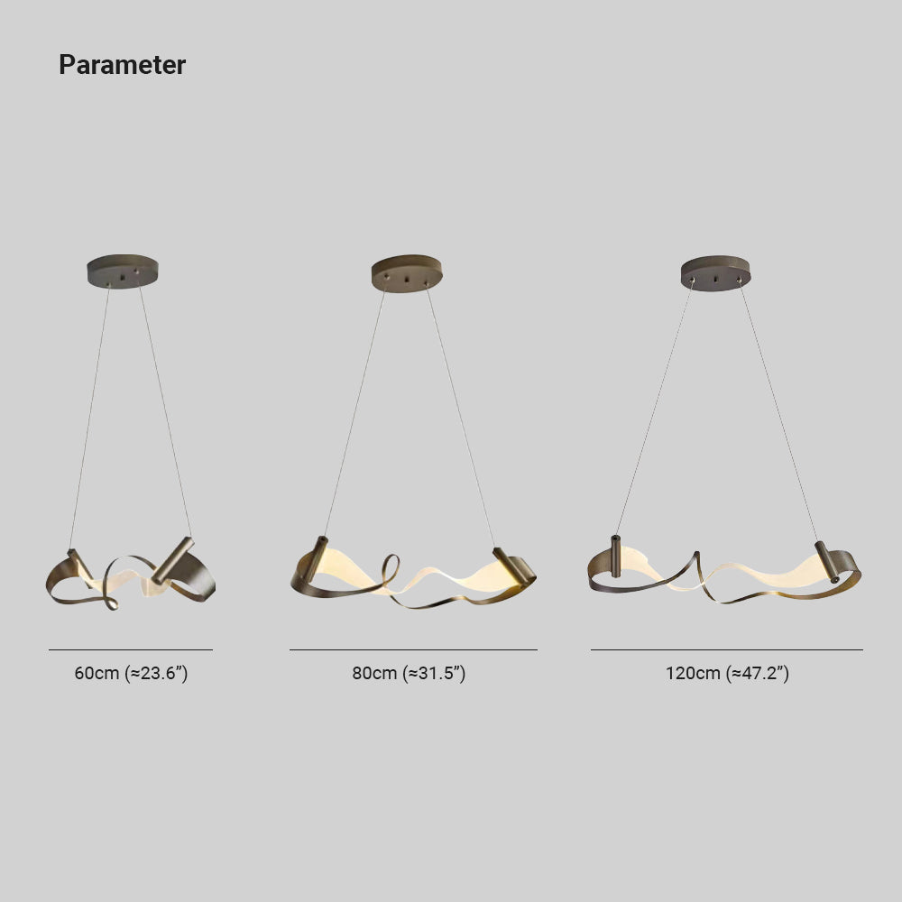 Louise Art Golvende LED Hanglamp Goud Metaal Eetkamer Slaapkamer