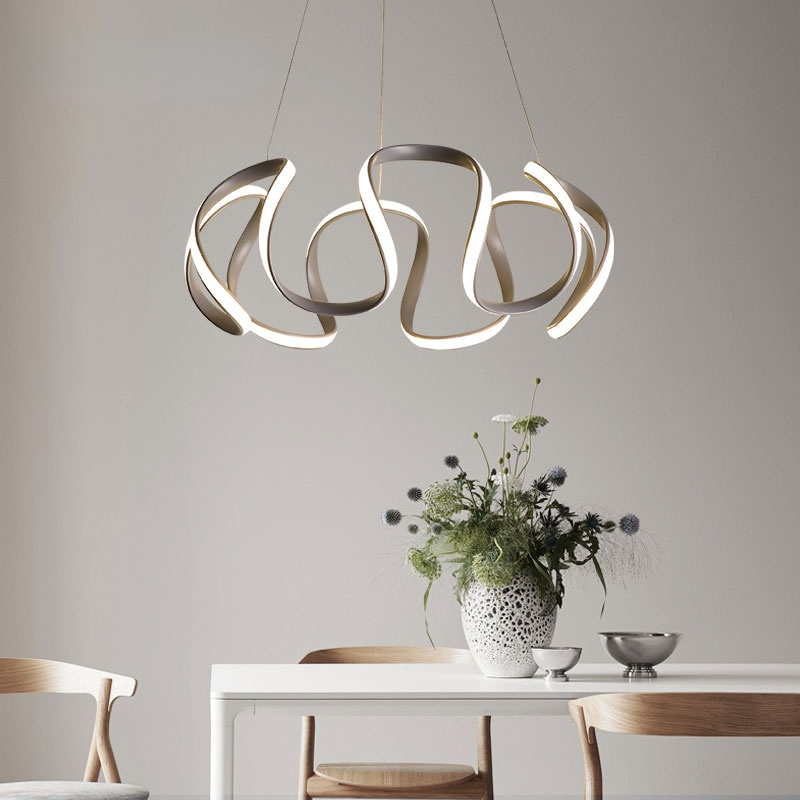 Louise Design LED Hanglampen Gouden Grijs Silica Gel Metal Slaapkamer