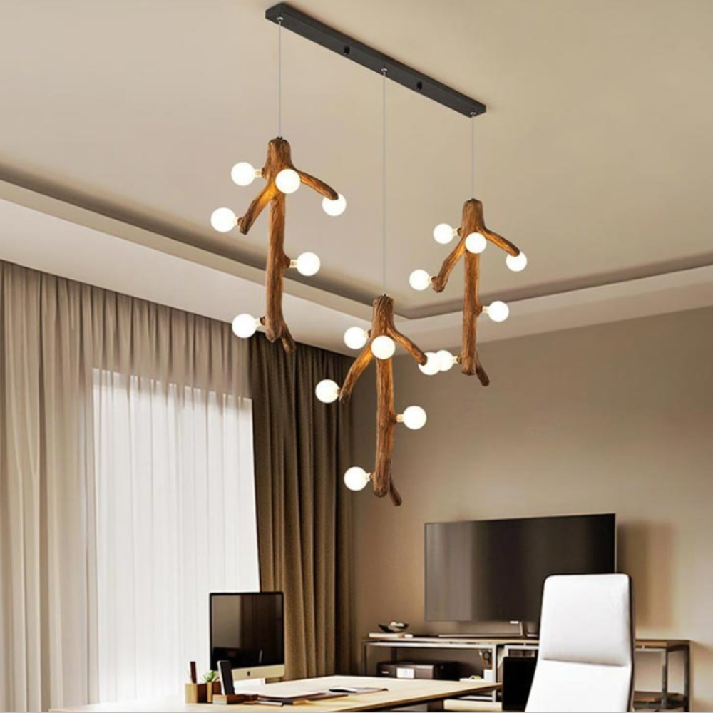 Brio Scandinavische LED-Kroonluchters Hout Woonkamer/Eetkamer Slaapkamer