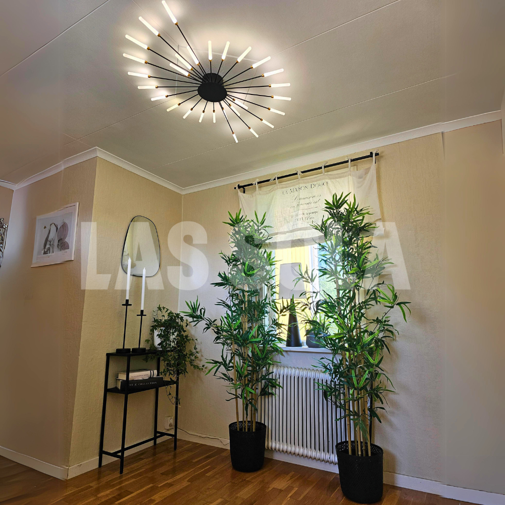 Lowry Grote LED Plafondlampen Wit Metaal Woonkamer Slaapkamer Hotel