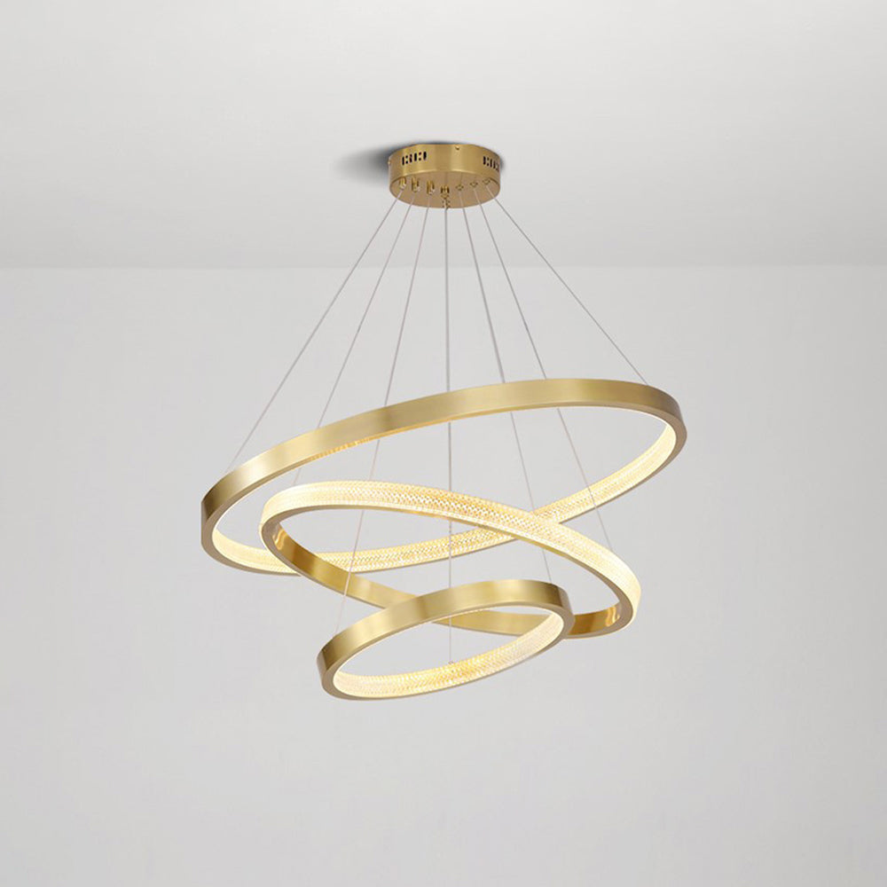 Kirsten Moderne Ronde LED Hanglamp Zwart/Goud Metaal/Arcyl Slaap/Woon/Eetkamer