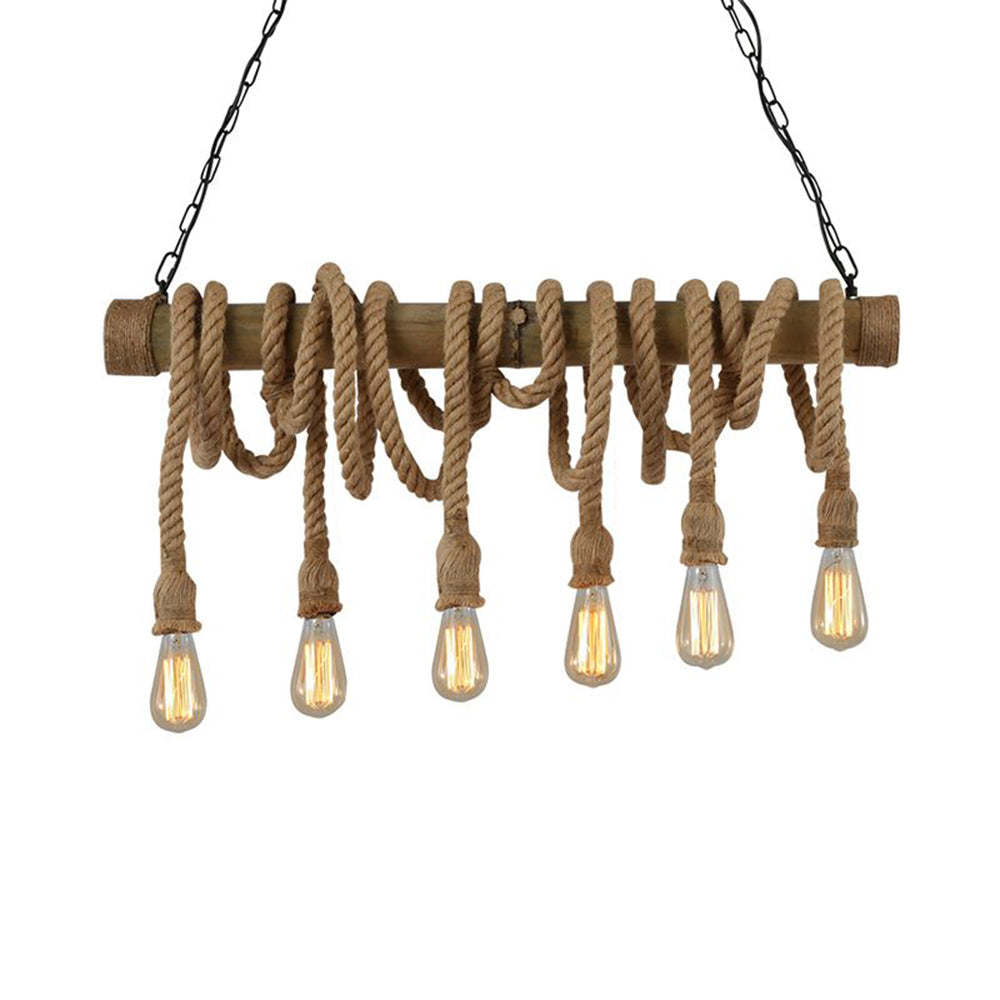 Valerio Vintage Hanglampen Hout Metaal Slaapkamer Woonkamer Eetkamer