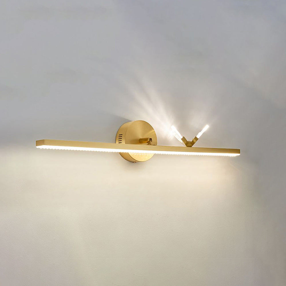 Kady Moderne Design LED Luxe Butterfly Lineaire Wandlamp Metaal/Acryl Goud Woonkamer/Slaapkamer/Badkamer