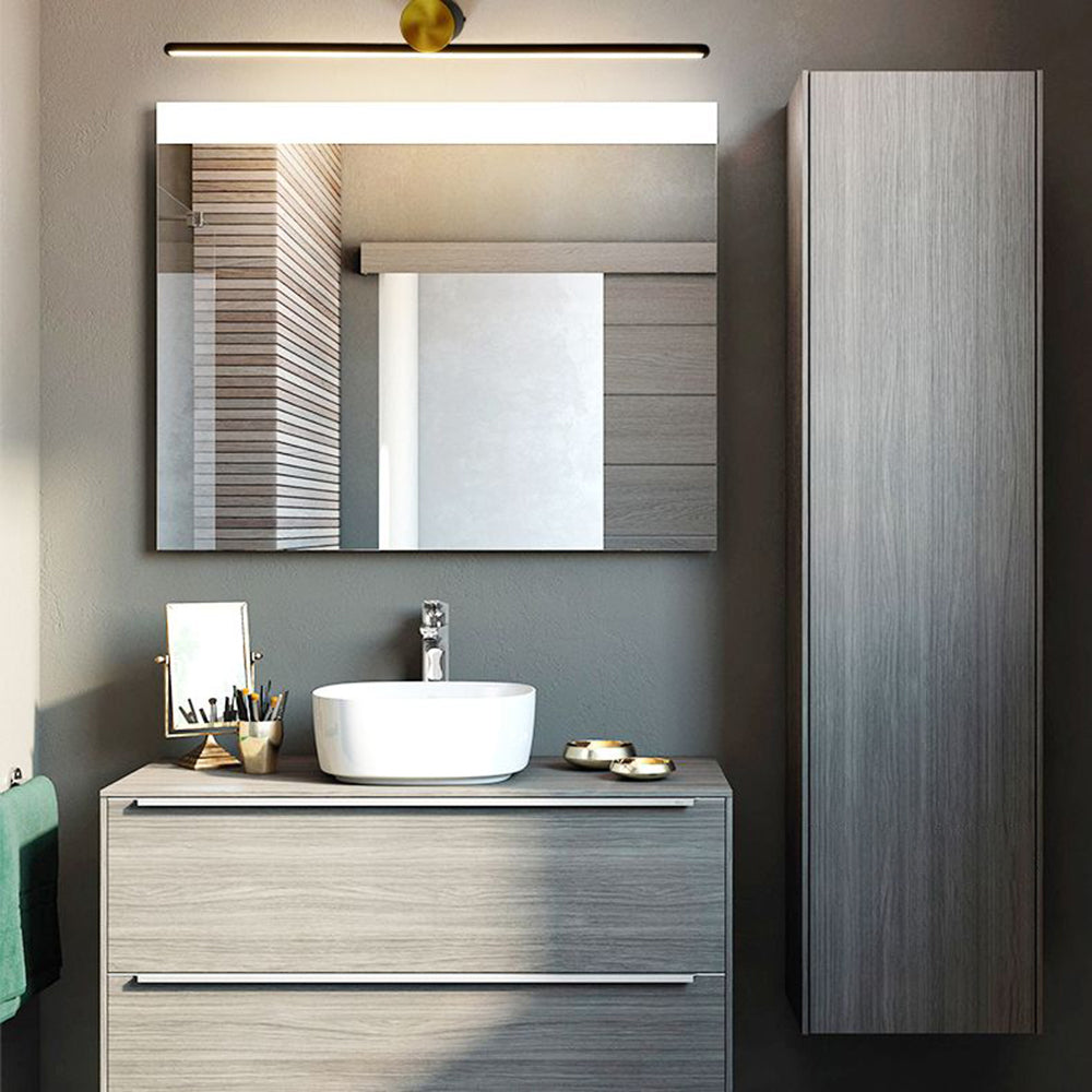 Leigh Badkamer Wandlamp Zwart Wit Metaal Woonkamer Slaapkamer