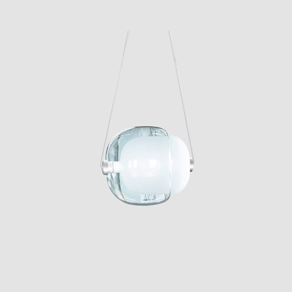 Hailie Moderne Design LED Hanglamp Geel Blauw Wit Glas Metaal Keuken