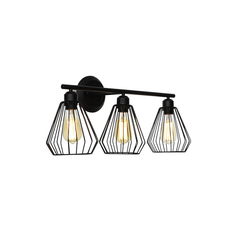 Gabriel Industriele LED Wandlamp Zwart Woon/Slaapkamer Binnen Metaal