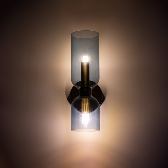Hailie Moderne Slaapkamer Glas Wandlamp Sconce Blauw/Grijs/Wit