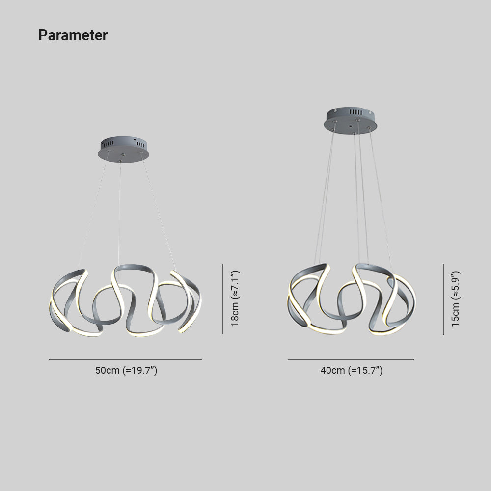 Louise Design LED Hanglampen Gouden Grijs Silica Gel Metal Slaapkamer