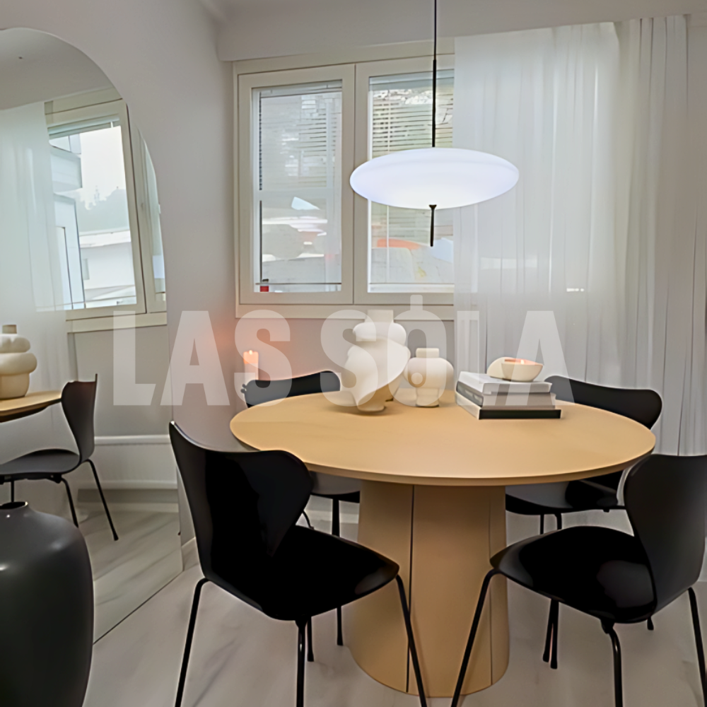 Leilani Vintage Ovaal LED Hanglampen Wit/Zwart Metaal/Acryl Slaapkamer