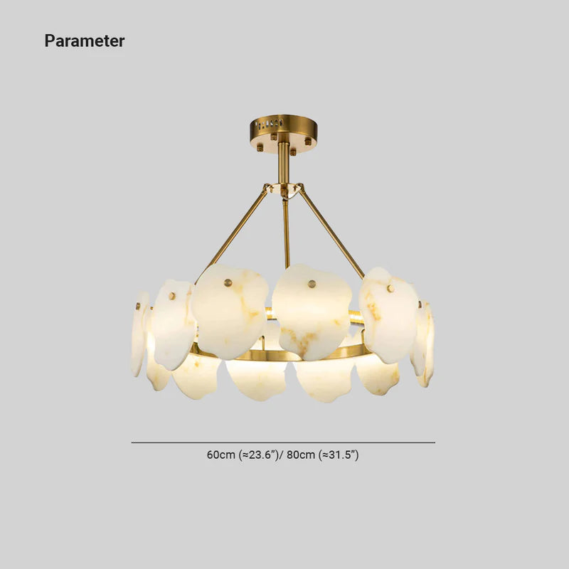 Marilyn Design LED Hanglamp Metaal/Marmer Goud/Wit Slaapkamer/Eetkamer/Woonkamer
