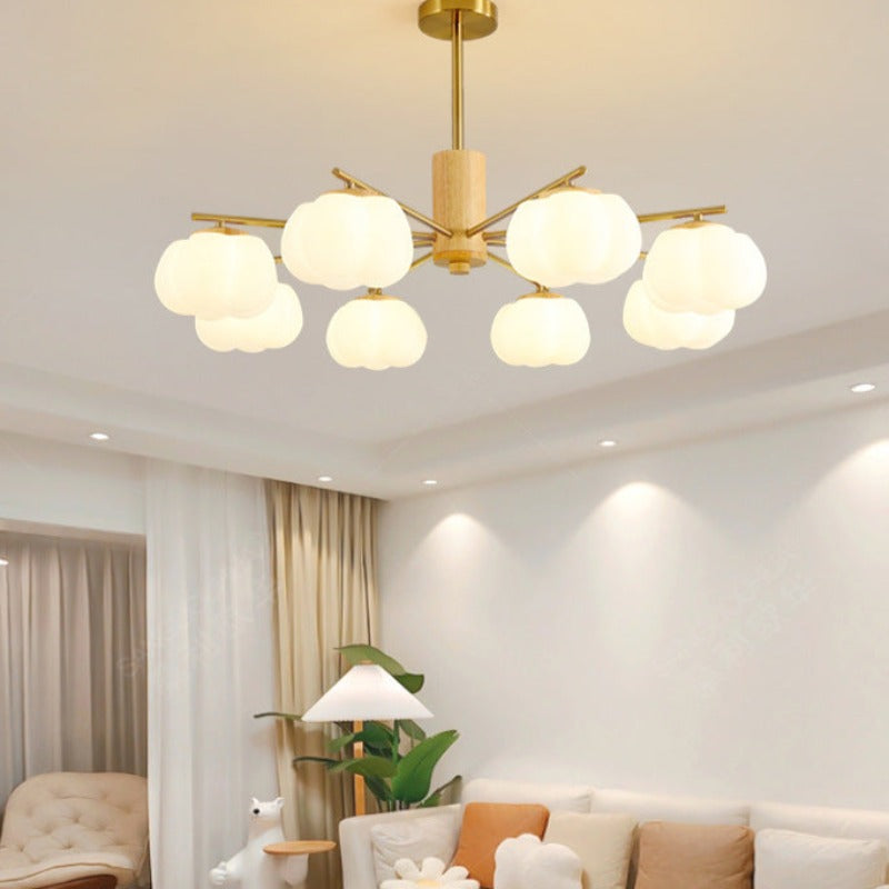 Lily Creatief LED Metaal Hout Kroonluchters Woonkamer Slaapkamer