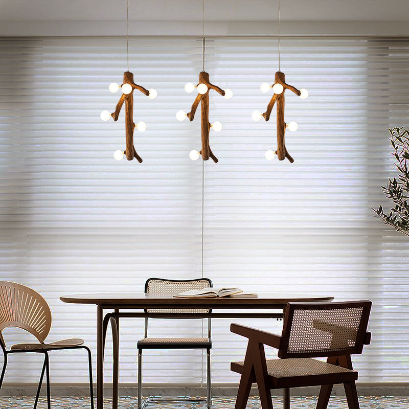 Brio Scandinavische LED-Kroonluchters Hout Woonkamer/Eetkamer Slaapkamer