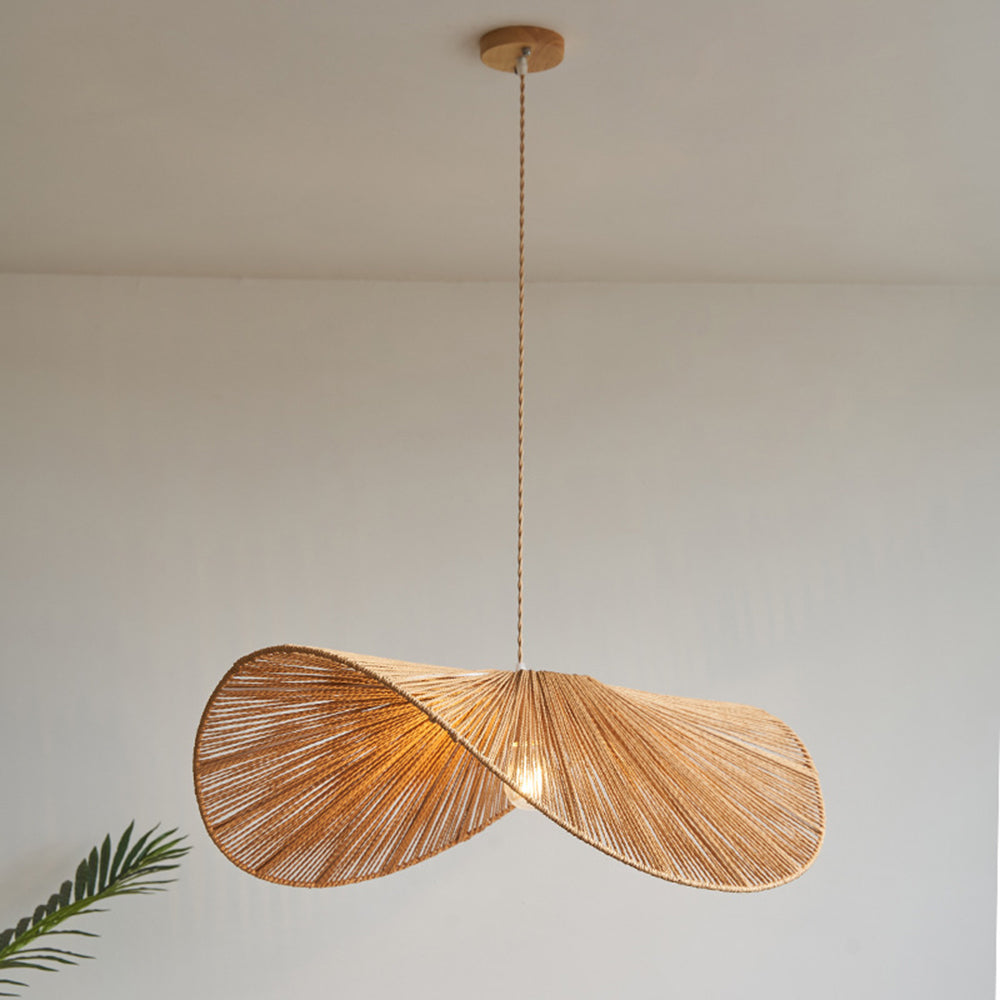 Muto Design LED Hanglamp Metaal/Twine Bruin/Beige Slaap/Woon/Eetkamer